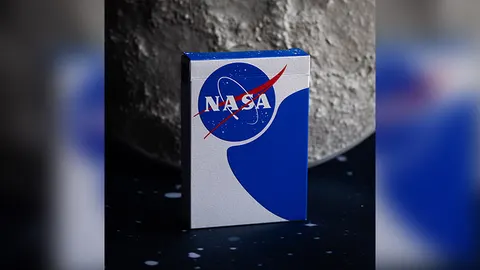 NASA 홀로그래픽 포일 미트볼 로고 플레잉 카드