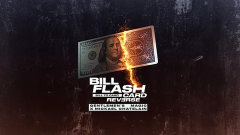 Bill Flash Card (Red) by Gentlemen's Magic X Michael Chatelain