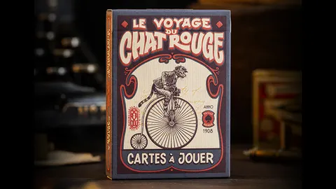 Le Voyage Du Chat Rouge Playing Cards by Stockholm17